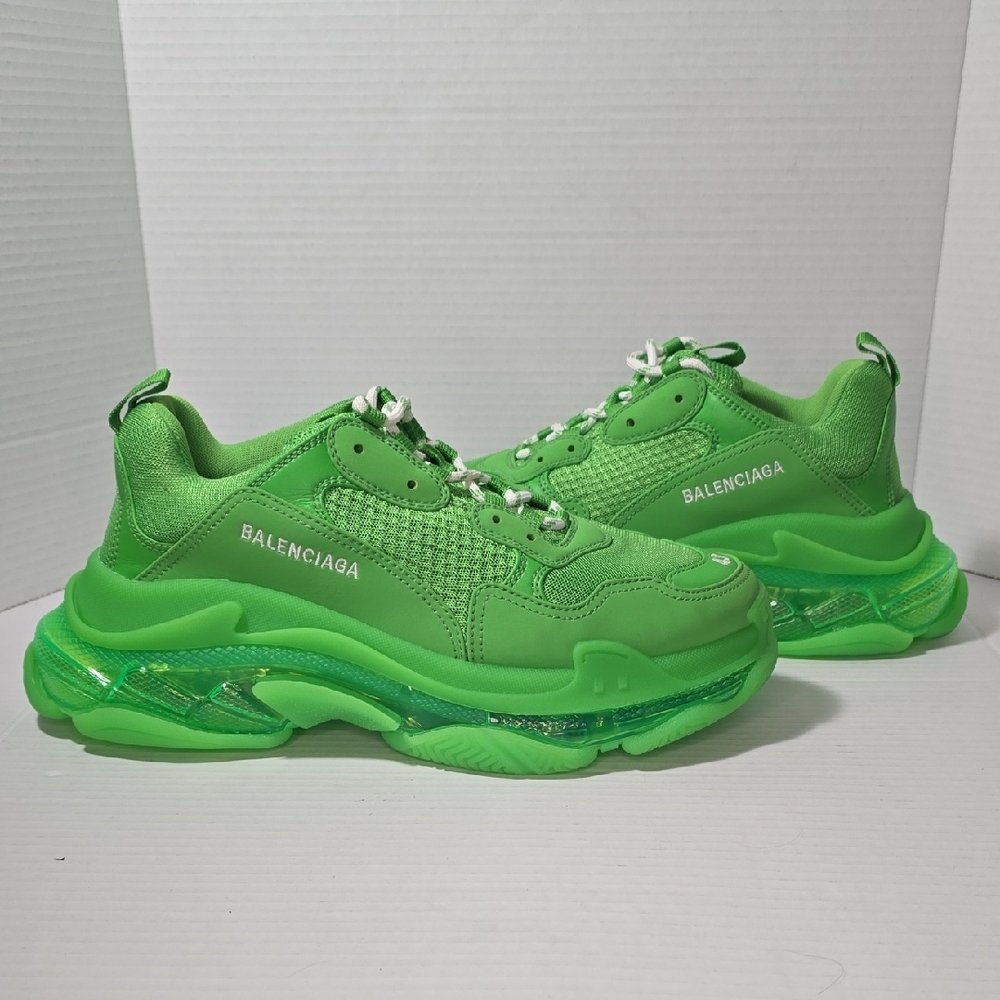 Balenciaga Triple S Clear Sole Bright Green
